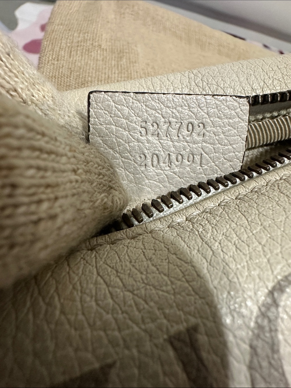 Gucci Off-White/Light Beige Leather Logo Web Belt/Body Bag - Picture 12 of 15